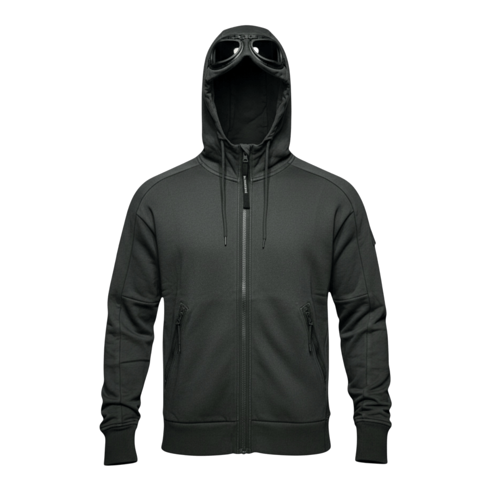 UNIT Hamburg - C.P. Company Goggle Jacket Fleece – Kapuzensweat - grau - C.P. Company