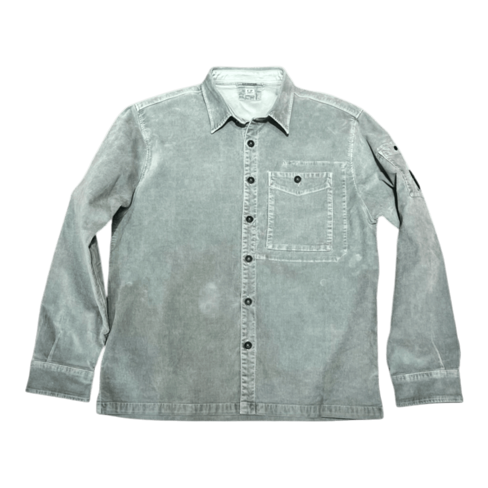 UNIT Hamburg - C.P. Company, Overshirt aus Cord in Flint Grey - C.P. Company
