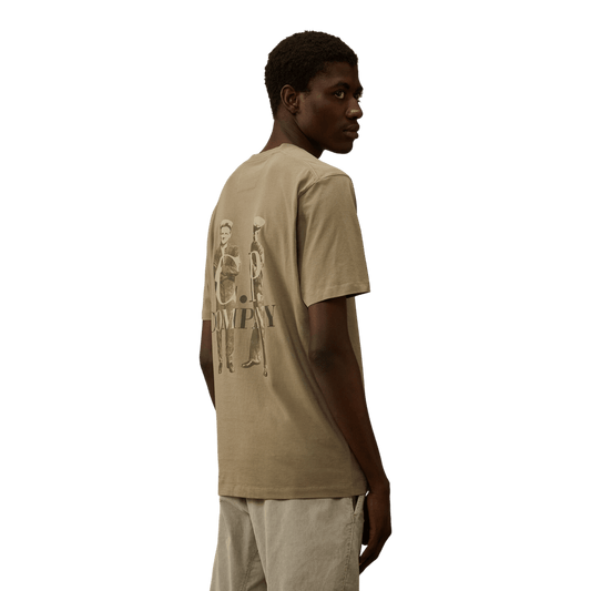 UNIT Hamburg - C.P. Company T‑Shirt 30/1 Jersey British Sailor, fallen rock, beige - C.P. Company