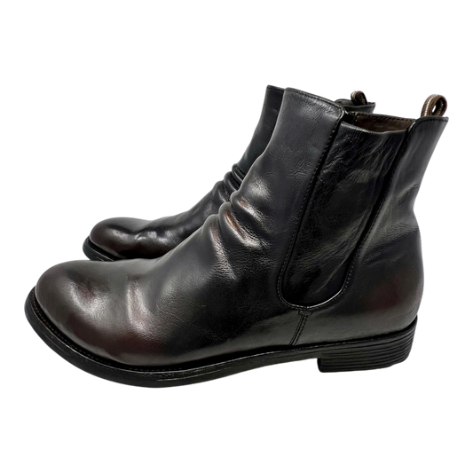 Officine Creative Chelsea Zip Boot Patina, schwarzbraun - UNIT Hamburg