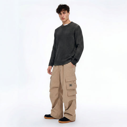 C.P. Company, Chenille Pullover in Raven Grey aus Baumwolle - UNIT Hamburg