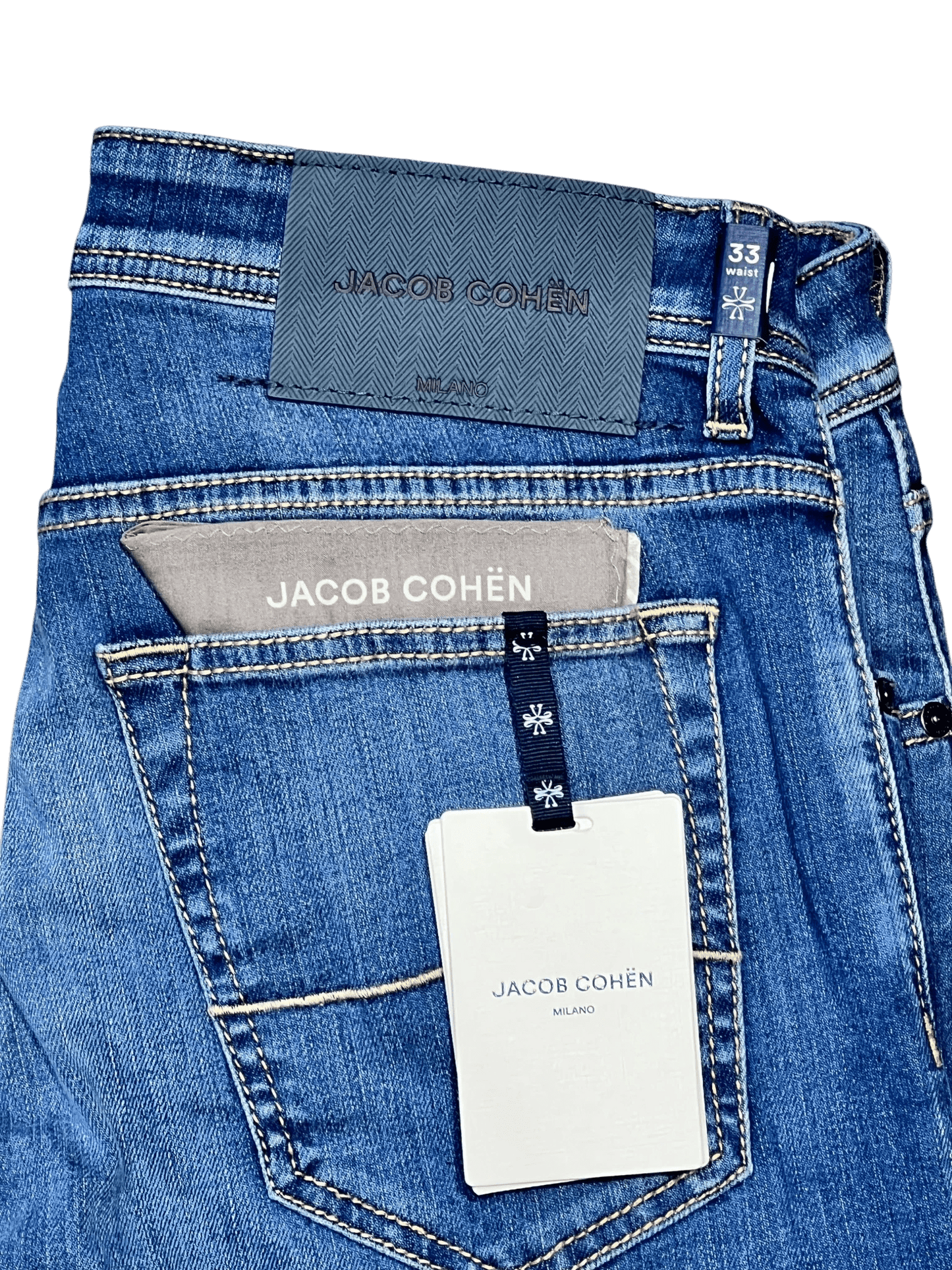 UNIT Hamburg - Jacob Cohën, Nick Slim, Jeans mittelblau - Jacob Cohën