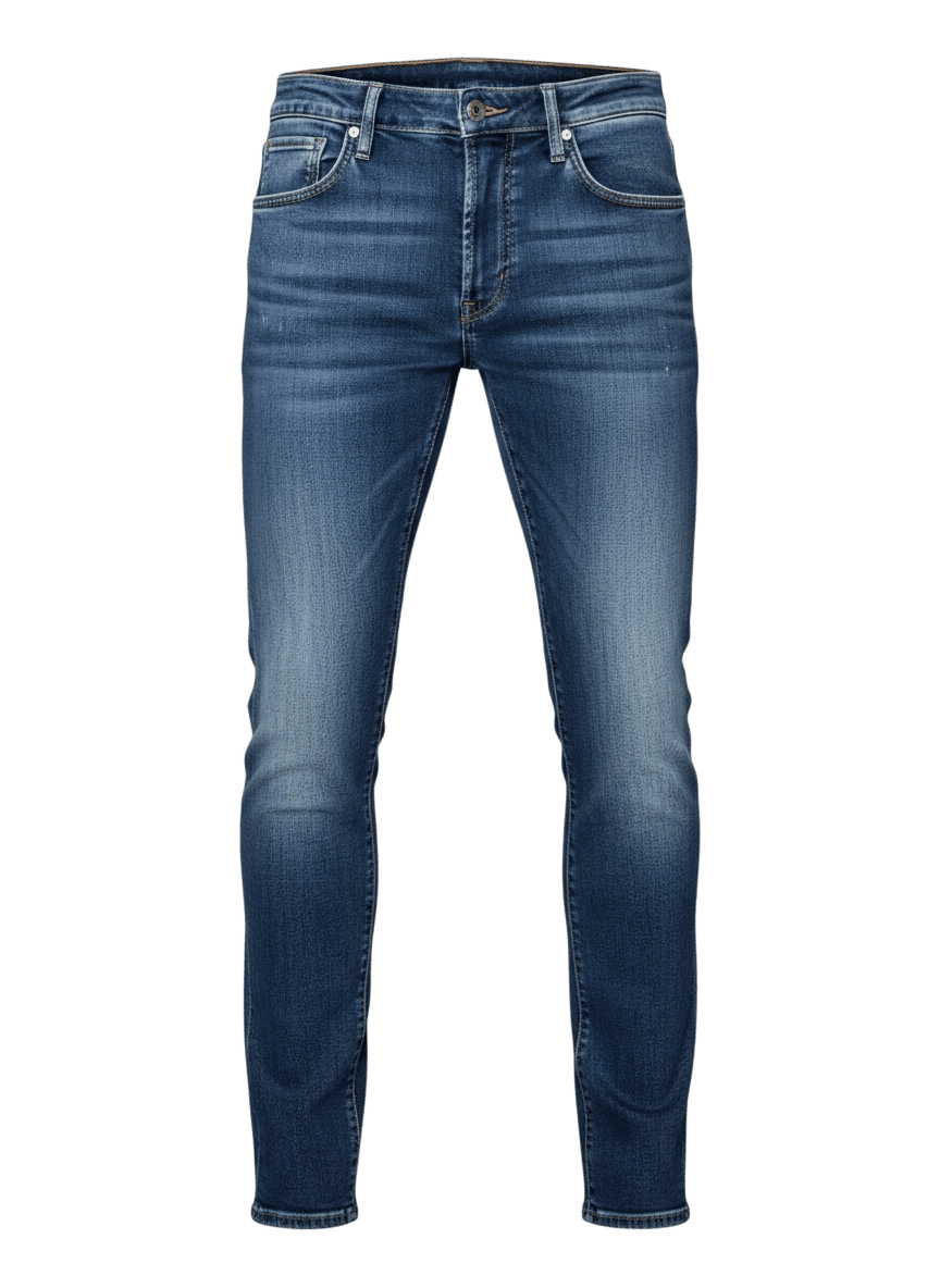 UNIT Hamburg - Jacob Cohën, NICK SLIM, moss label, medium blue - Jacob Cohën