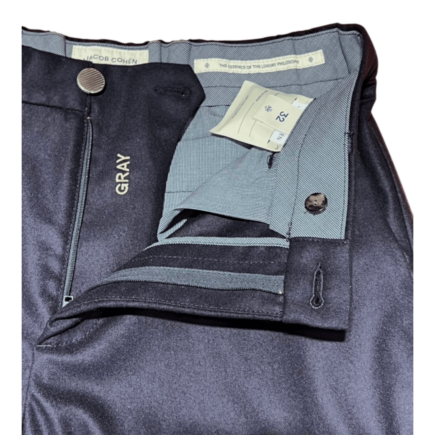 UNIT Hamburg - Jacob Cohën, Wollhose in Melange Blue - Jacob Cohën
