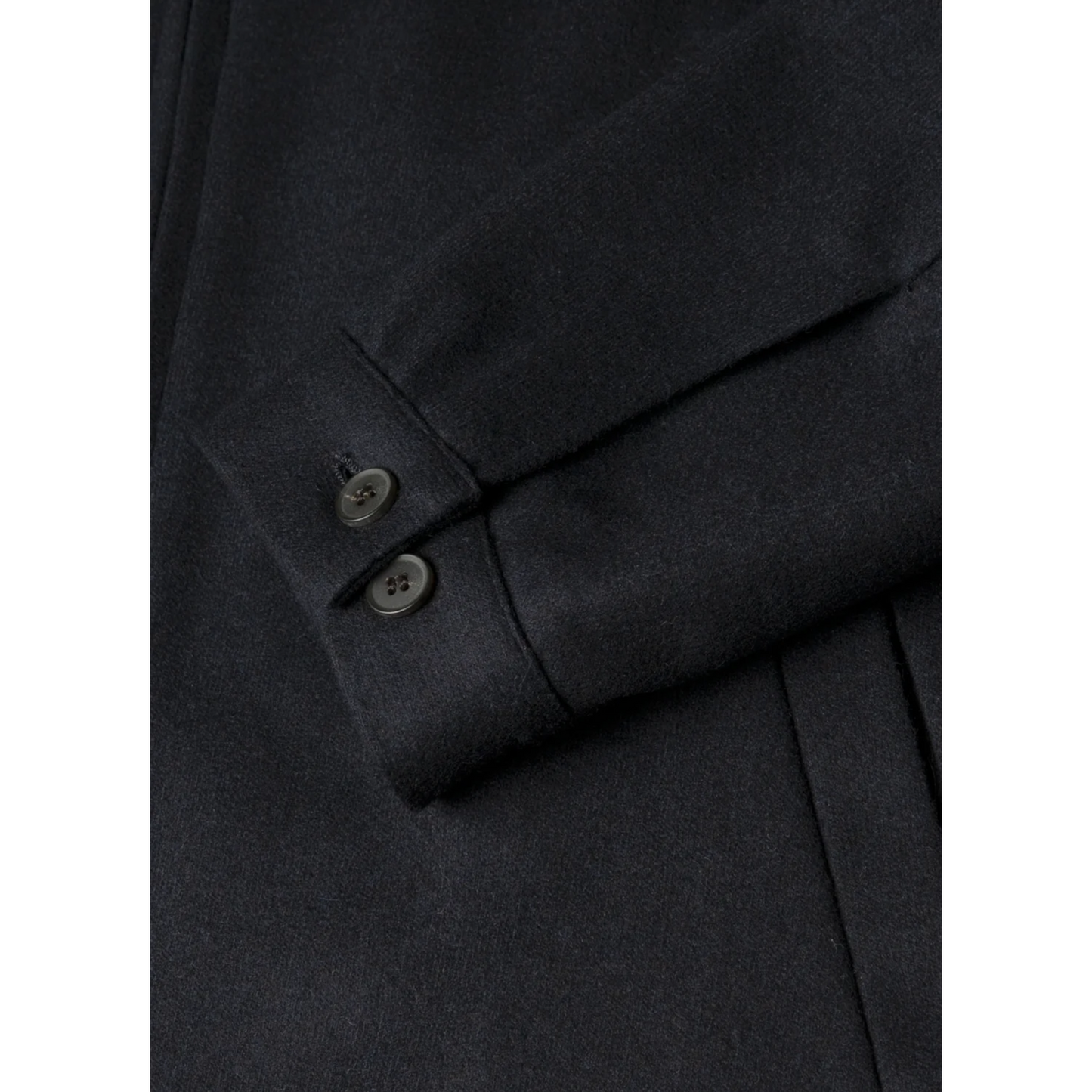 Sunspel Boiled Wool Harrington Jacket Navy