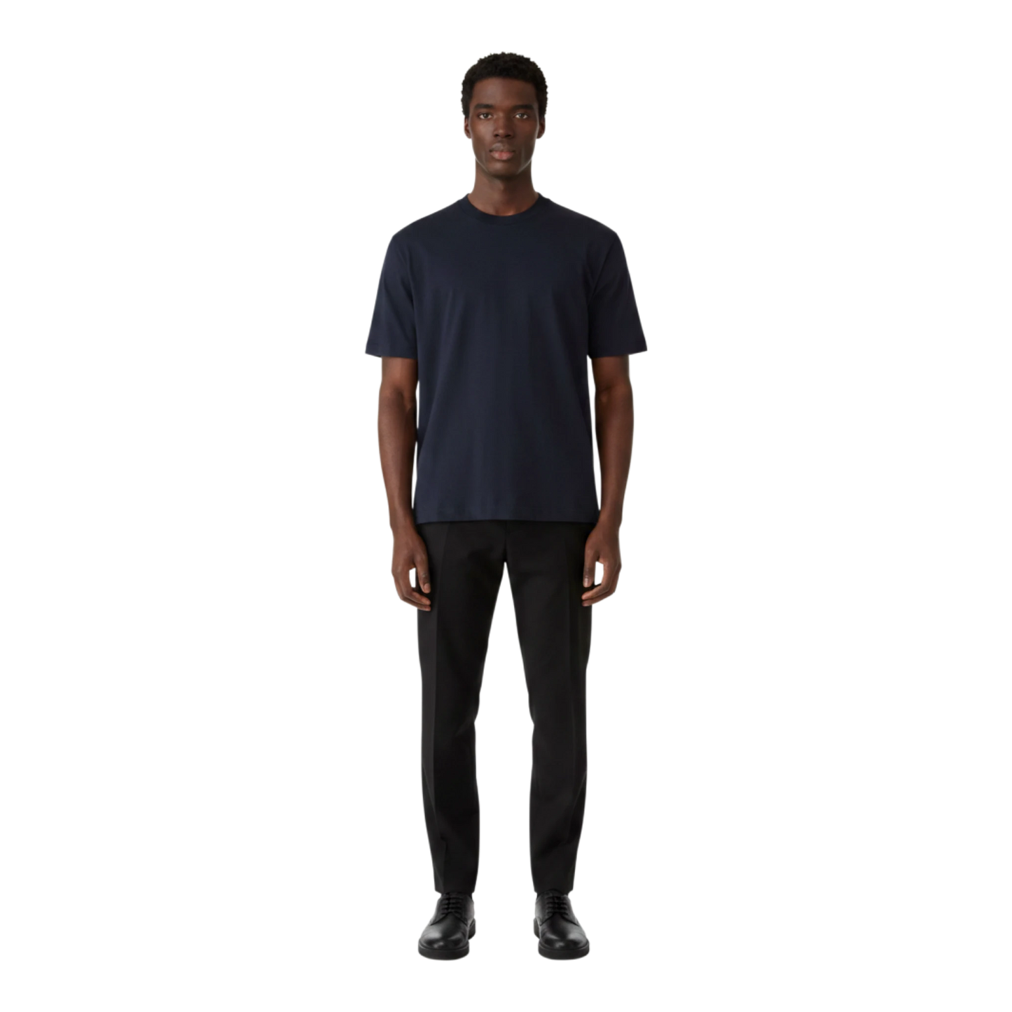 Sunspel schweres Supima T-Shirt Relaxed Fit, dark navy