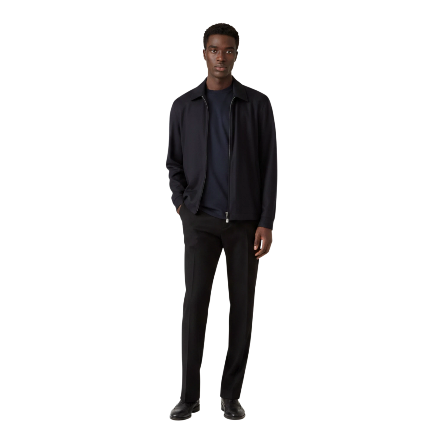 Sunspel schweres Supima T-Shirt Relaxed Fit, dark navy