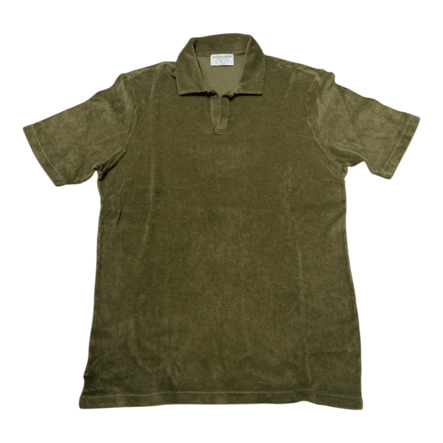 UNIT Hamburg - Never Laundry, Frottee - Polo Oliv – 100% Baumwolle - Never Laundry