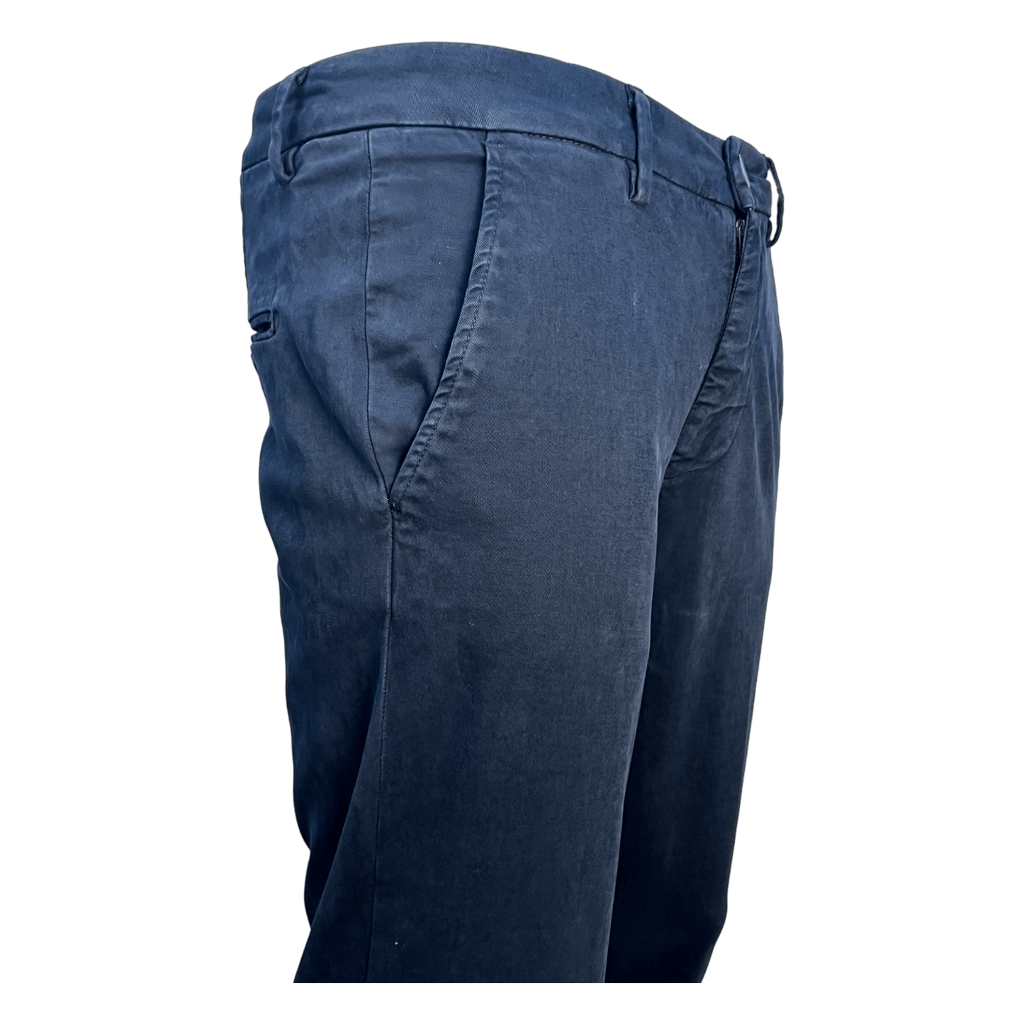 Never Laundry, Gabardine Baumwollhose, navy - UNIT Hamburg