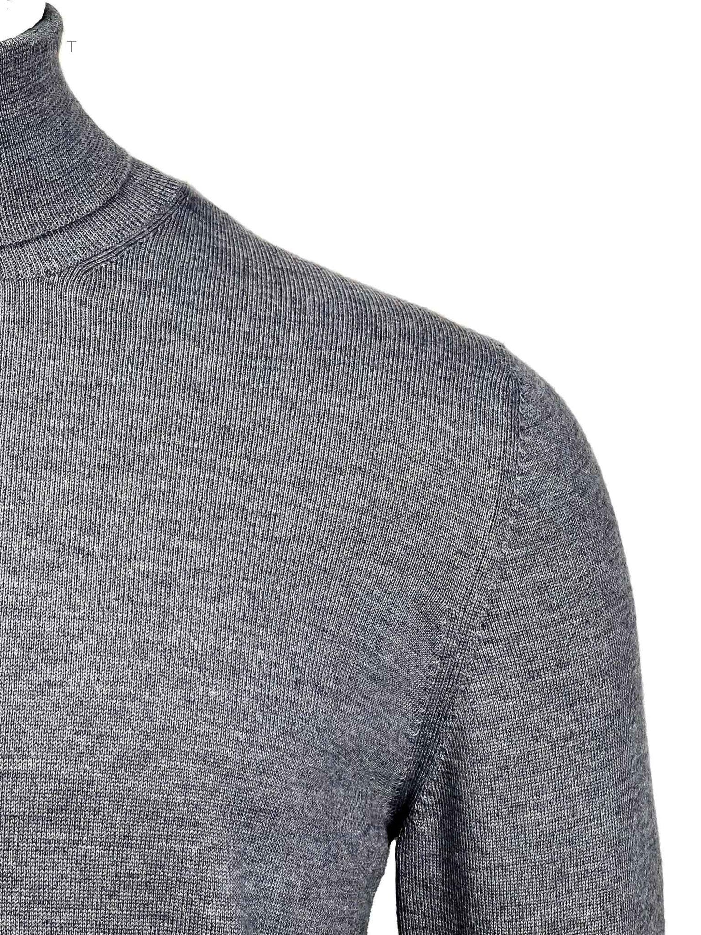 Never Laundry, Merino Rollkragen, grau