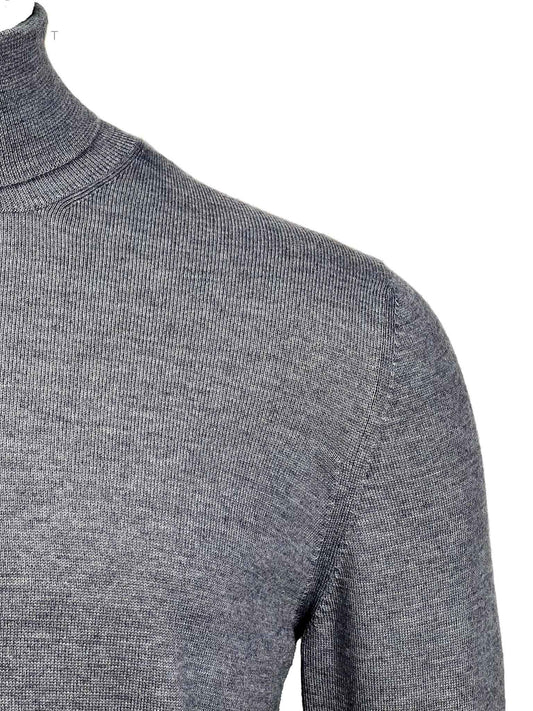 Never Laundry, Merino Rollkragen, grau