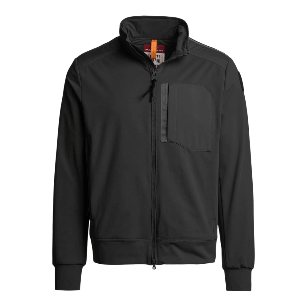 UNIT Hamburg - Parajumpers Douglas: Travel Hybrid Sweatshirt, schwarz - Parajumpers