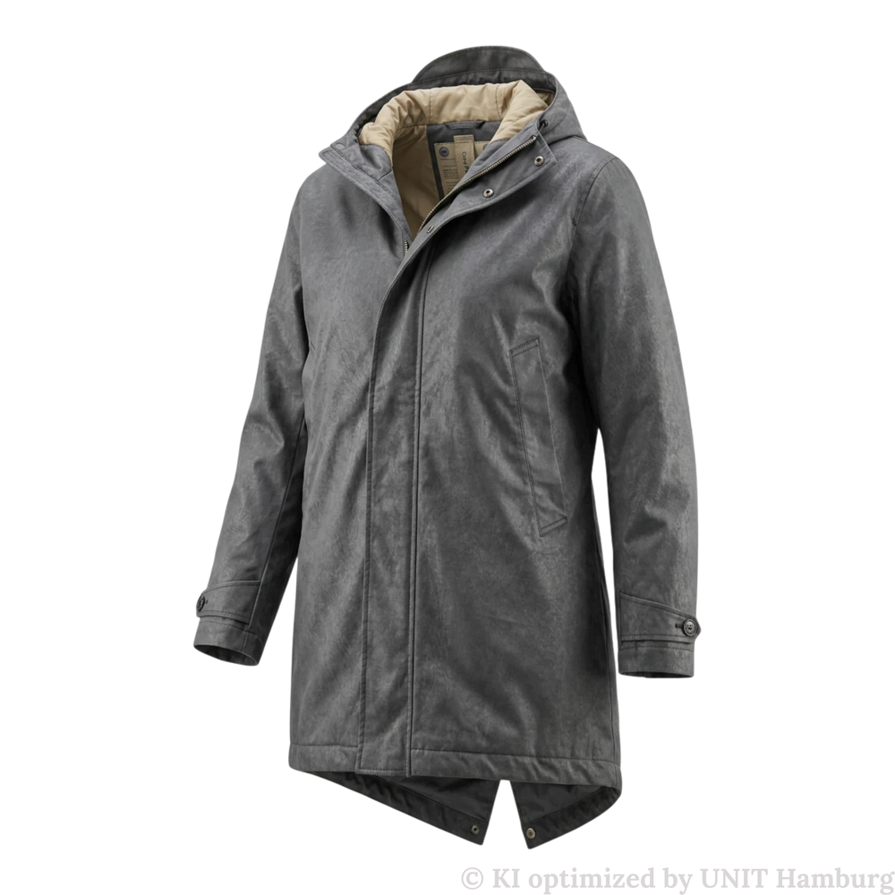 Watermarked - Ten c, Core Down Parka aus OJJ mit Daunenfüllung, grau