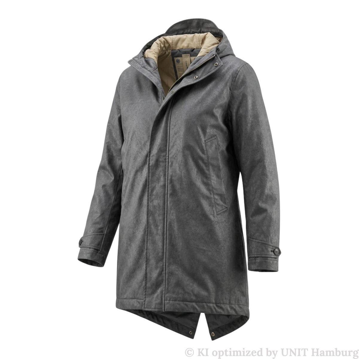 Watermarked - Ten c, Core Down Parka aus OJJ mit Daunenfüllung, grau