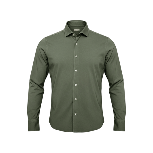 UNIT Hamburg - Sonrisa, das ideale Jersey Hemd, Oliv - Sonrisa