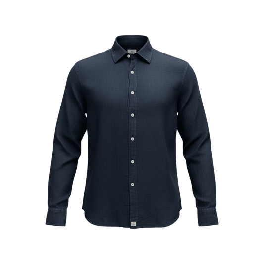 UNIT Hamburg - Sonrisa,Leinenhemd, navy – Made in Italy - Sonrisa