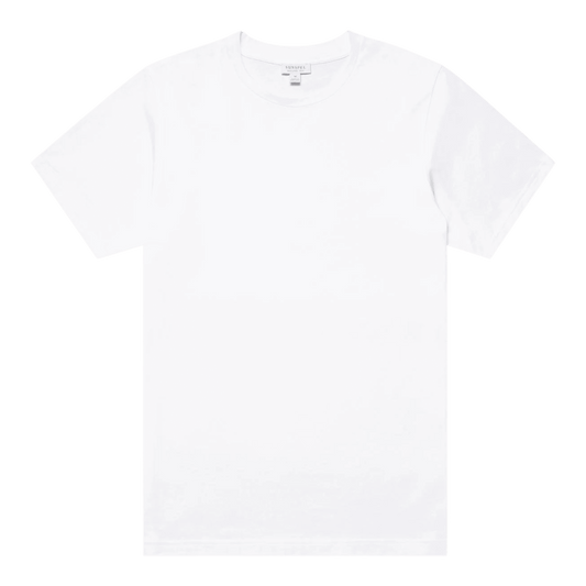 UNIT Hamburg - Sunspel, Riviera T-Shirt, Rundhals, weiß - Sunspel