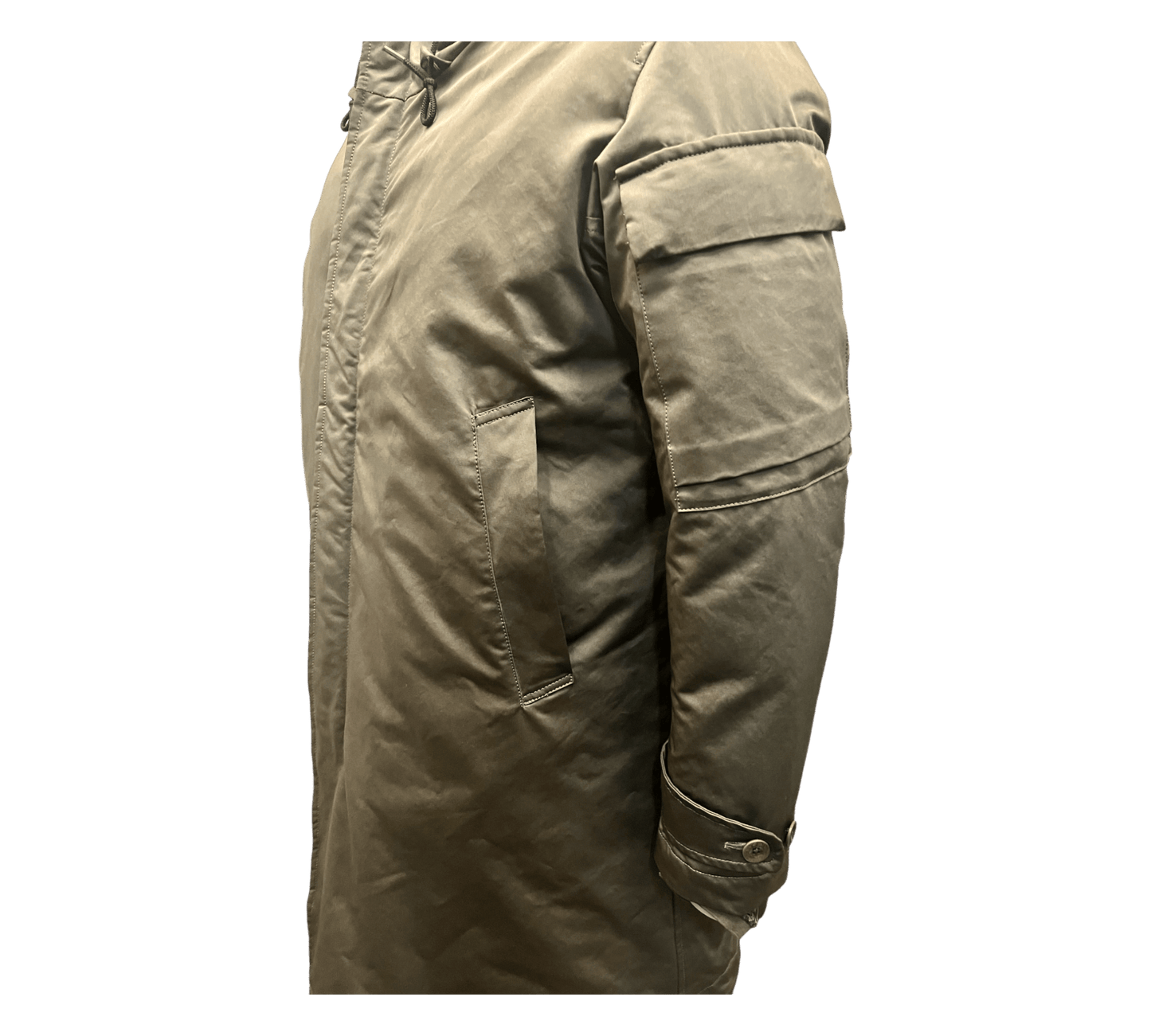 Ten C, Rainstorm Parka, Micro Thin, oliv - UNIT Hamburg