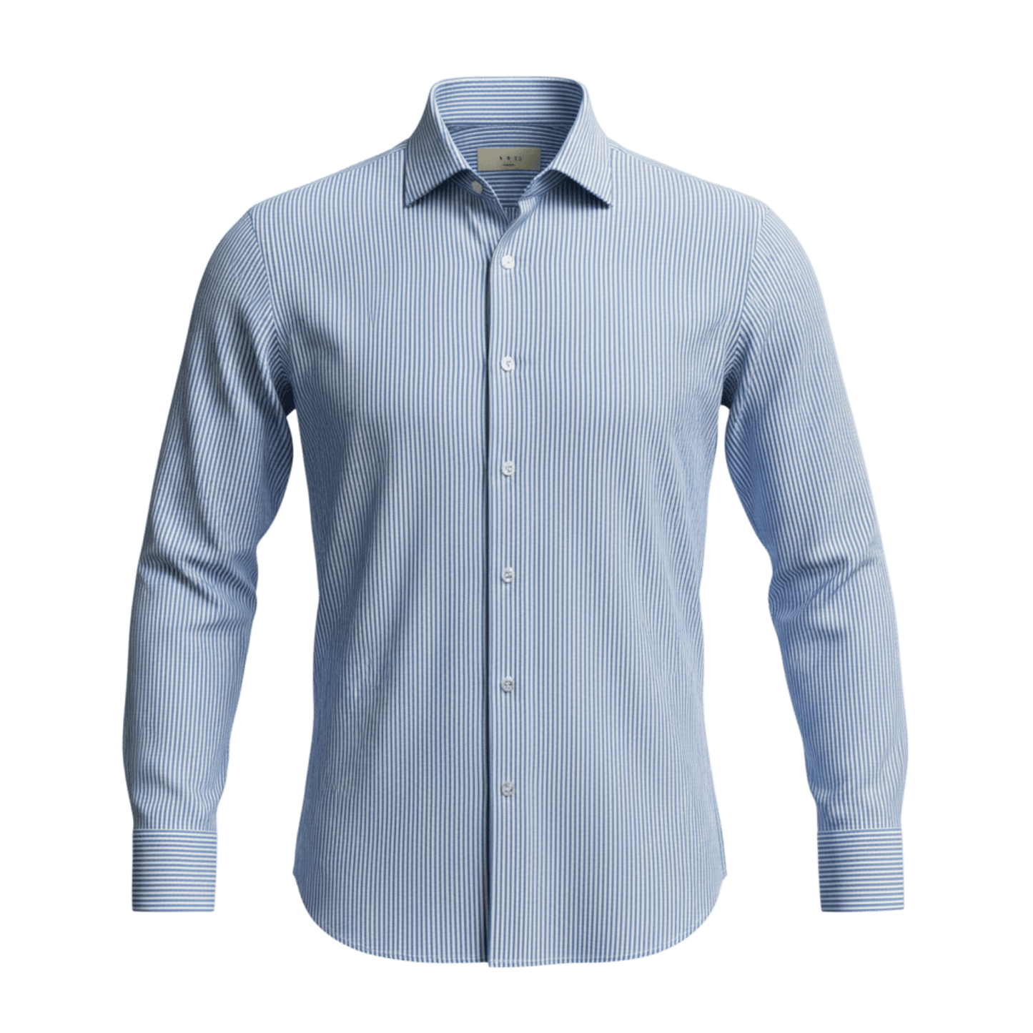UNIT Hamburg - Xacus Seersucker Hemd, blauer Römerstreifen – Made in Italy - Xacus